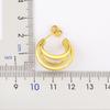 Nidin High Quality Retro Irregular Punk Style C Shape Earrings For Female Hip Hop Cool Party Personality Jewelry