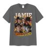 Limitierte Schauspieler Jamie Campbell Bower Grafik T-Shirt Herren Retro Mode Übergroßes Baumwoll-T-Shirt Klassische Gothic-Kleidung T-Shirts