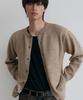 Nodu Single Line Round Cardigan [Beige]