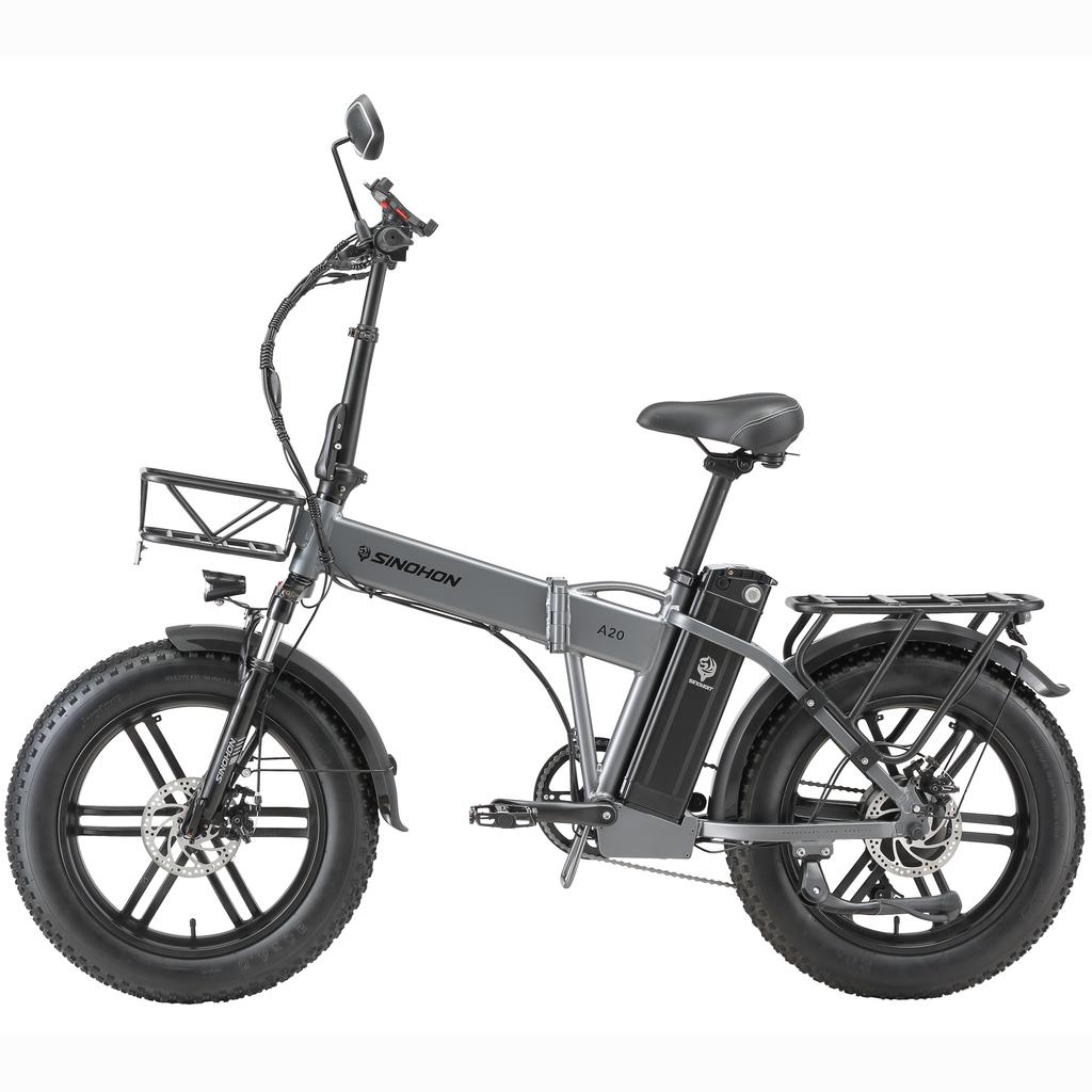 SINOHON A20 Městské Dojíždění Dospělé Elektrické Kolo 500W Motor 48V18Ah Baterie Více Terénní E-Bike 20 Palcová Silniční Kola S Tažnou Sedačkou Elektrické Kolo