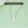 Cazador Australian Koala Pendant Necklaces for Women Stainless Steel Animal Cute Jewelry Collar Necklace Mother's Day Gift