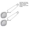 Stainless Steel Tea Infuser with Handle Mesh Snap Ball Tea Strainer Reusable Metal Tea Steeper with Tong Pincer for Loose Tea Herbs Spices