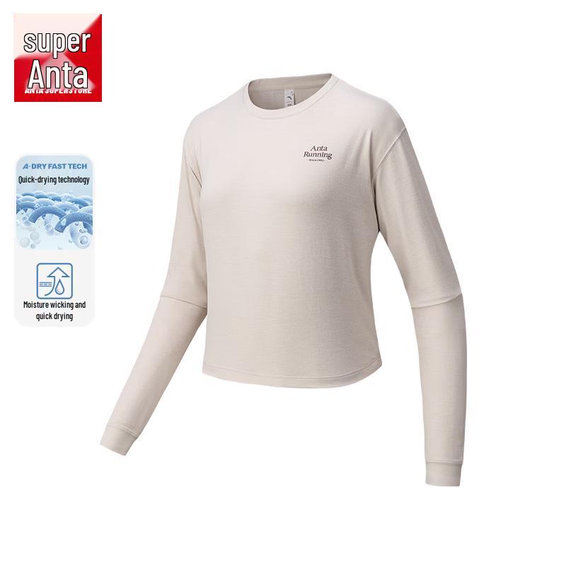 Anta Women s Loose Fit Quick-Dry Long Sleeve T-Shirt M