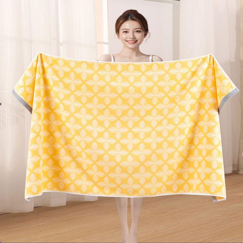 Dandelion pattern bath towel adult cotton soft absorbent men and women special bath wrap large towel household items