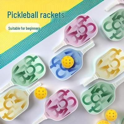 Poplar Pickleball Paddle with PU Edge, Outdoor Leisure Design