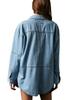 European-American Slim Fit Lapel Denim Jacket for Women