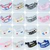 Sports Meeting Paris Couple Webbing Bracelet Embroidery Multicolour Pattern