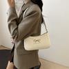 Stylish Shoulder Bag with Metal Bow Decorati Versatile Underarm Hobo Bags Classic Handbags and Purse Women Daily Use
