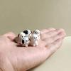 5 stk Miniature Hvalpe Eventyrhave Dekoration Kawaii Harpiks Tegneserie Dyr Hvid Hund DIY Boligindretning Dukkehus Tilbehør