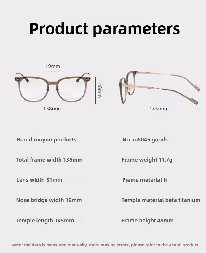 Metal Polygonal Glasses Frame New Korean Version Anti-blue Light Glasses Frame Student Flat Mirror