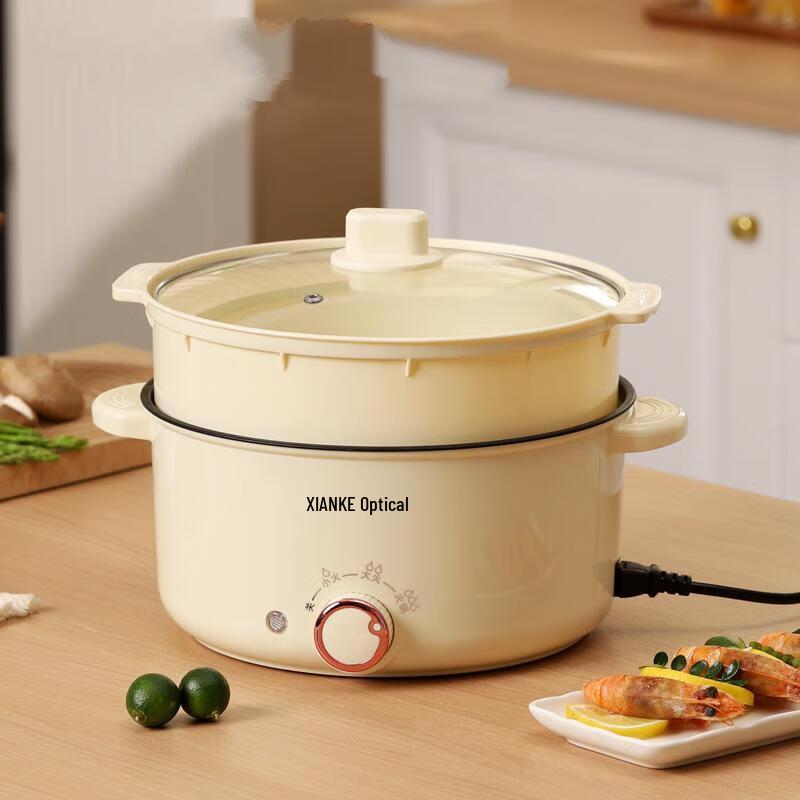 Yoshida Craftsman Non-Stick Electric Pot with Steamer
