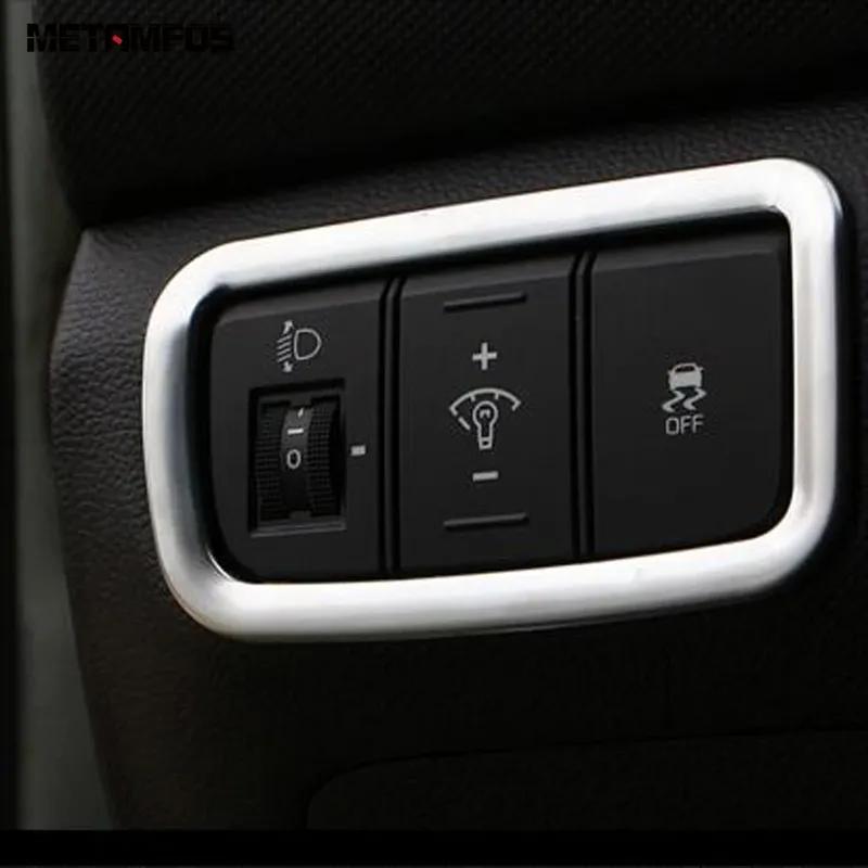 Head Light Lamp Adjust Switch Cover Trim For Hyundai Cantus Creta ix25 2017 2018  Matte Interior Accessories Car Styling