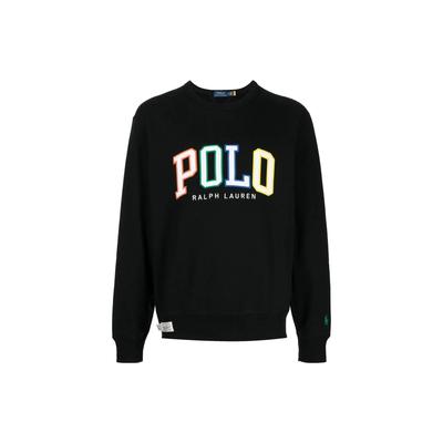 Polo Ss23 Letter Logo Bedrucktes Rundhals-Sweatshirt Herren Sweatshirt Schwarz 710890191-001