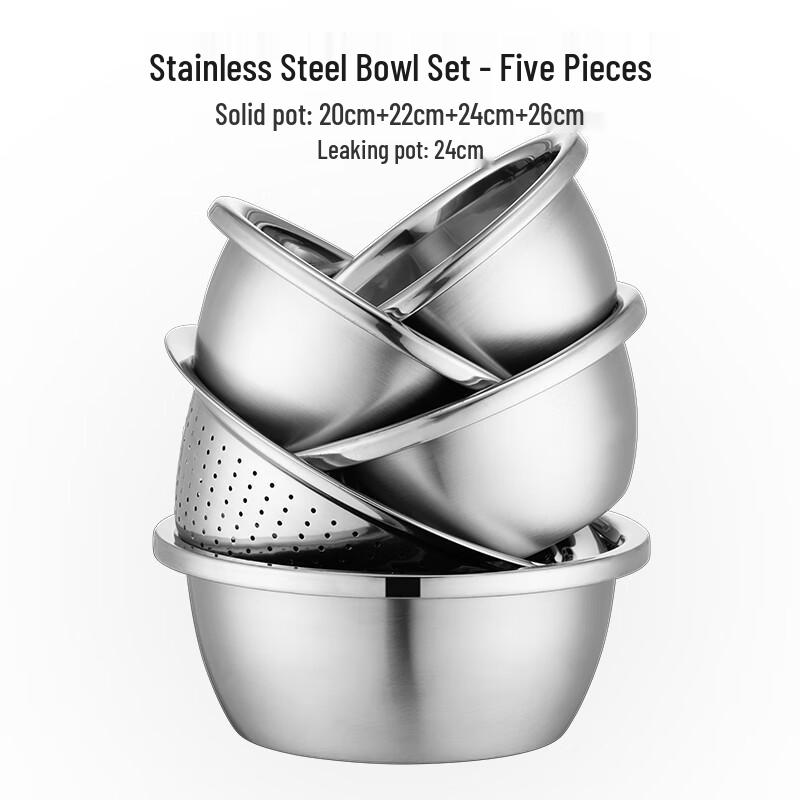 ChefJoy Lucky Carp Stainless Steel Mixing Bowl Set