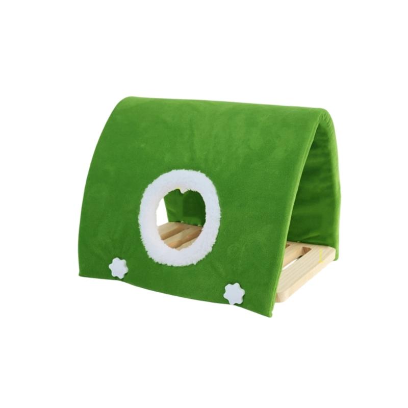 Parrots Hideaway Bed Perch Bird Stand Cage Toy House Rack Toy Grinding Perch Birdhouse Supplies