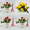 Camellia Sp Green Plant Indoor Decor With Plastic And Silk For Home And Wedding Use