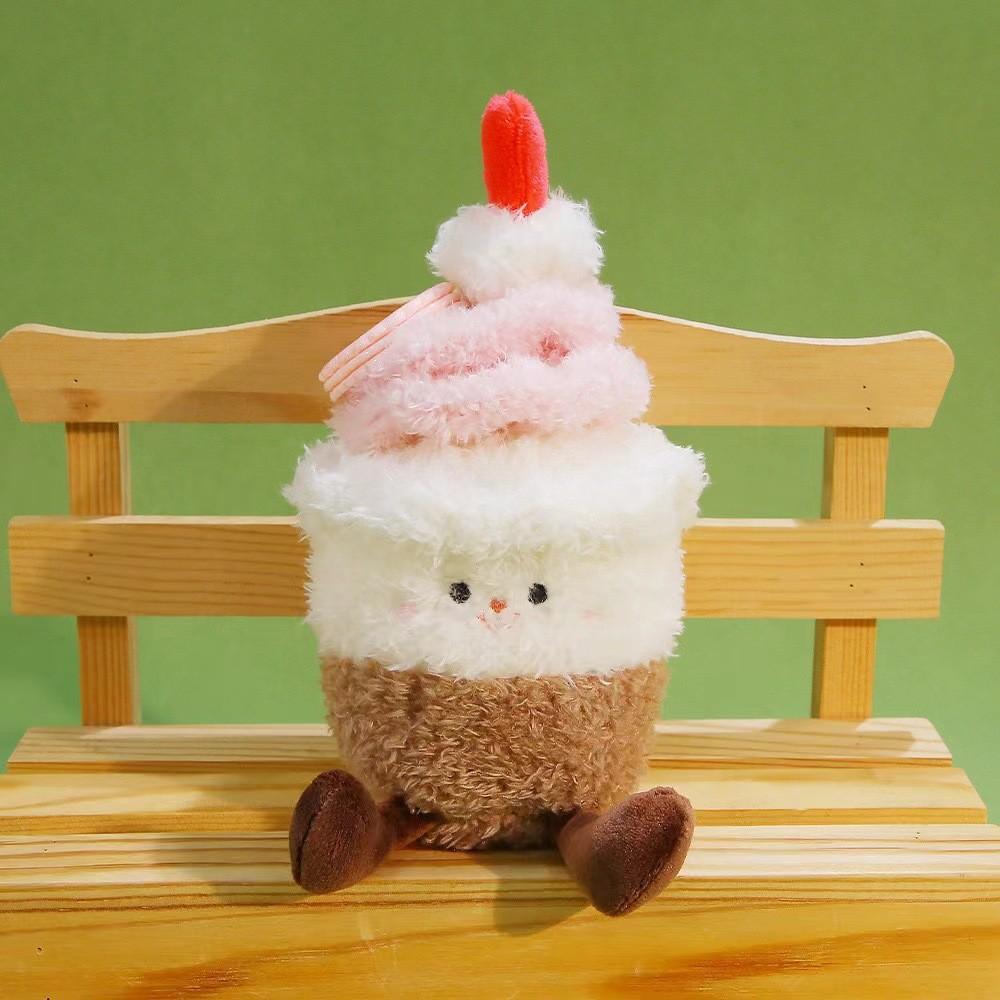 Plush Cake Toy Gift For Girlfriend And Friends With Polyester Fiber Softness