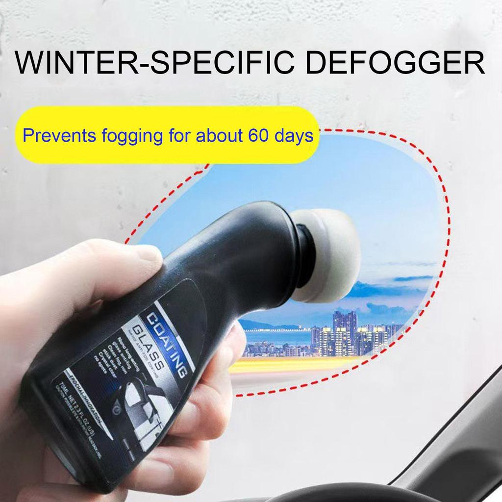 90ml Car Glass Defogging Agent Auto Window Waterproof Defogger Long-Lasting Anti-Fogging Tool for Sedan Truck SUV RV Small Car