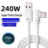 240W Elbow Type-C Fast Charging Cable for Huawei Honor - 10A