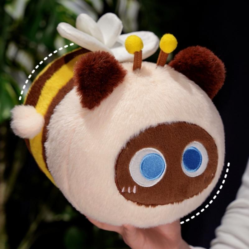 Funny Cat Bee Plush Toy Stuffed Soft Kitty Bee Doll Baby Sleep Huggable Pillow Cushion Kawaii Room Decor Birthday Christmas Gift