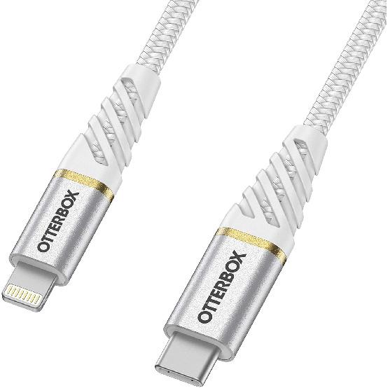 OtterBox Fast Charge Premium Lightning to USB-C Cable, 2M - Cloud Sky