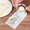 Multi-function Egg Cutter Fancy Split Stainless Steel Slicer Double Head 2-in-1 Egg Cutter