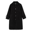 Women's Plus Size Mid-Length Wool Coat - New Korean Style for Autumn/Winter