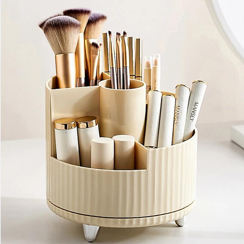 Makeup Organizer Cosmetic Box Rotating Pen Holder Bathroom Organizer Plastic Organizing Boxes Acrylic Organizer Mom box