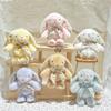 Soft Bag Hanging Pendant Plush Stuffed Rabbit Doll Keyring Fashion Car Key Pendant  Kids Toy
