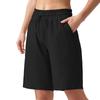 Women's Fashion & Casual High-Waisted Bermuda Shorts — Wide-Leg, Drawstring, With Pockets