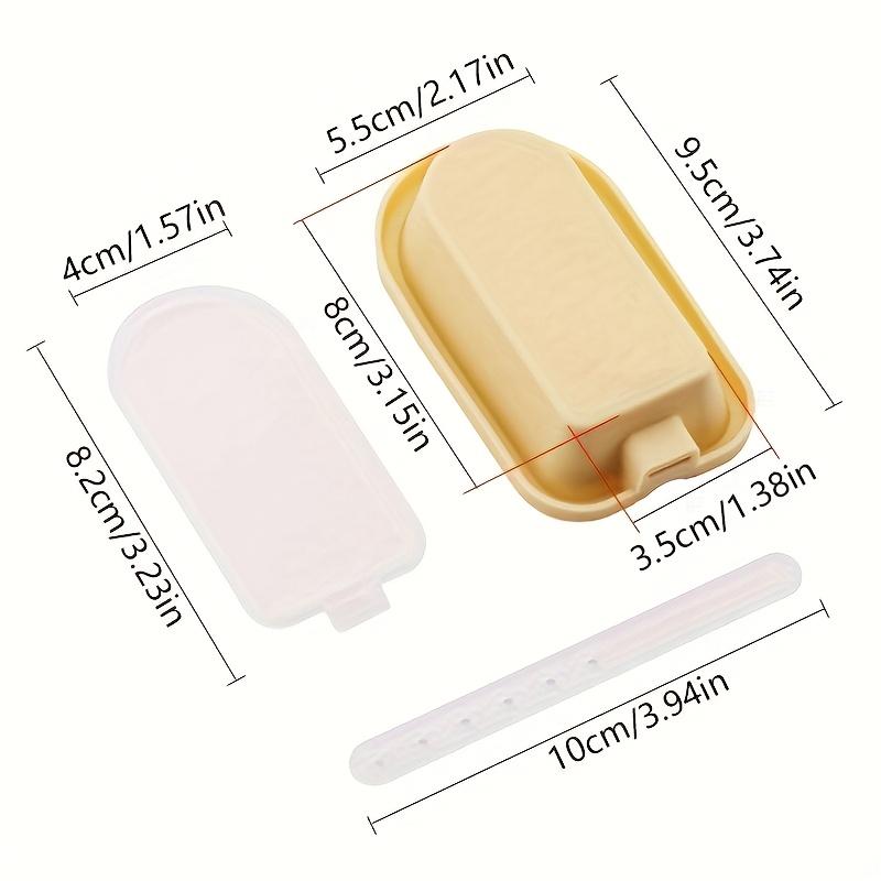4pcs Silicone Ice Cream Molds with Lids , Reusable and BPA Free, Perfect for Home Fun, Summer Desserts, Popsicle Molds