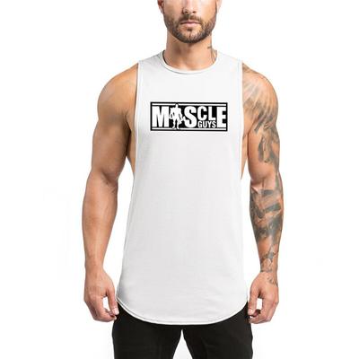 Męska letnia koszulka fitness na siłownię modna męska odzież luźna oddychająca bezrękawnik mięśniowy