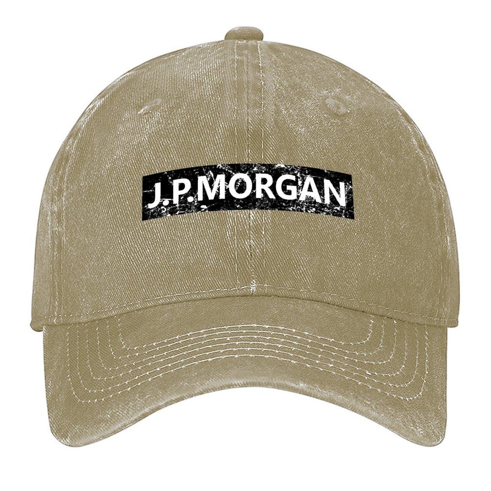 

JP Morgan with distressed design in black Baseball Cap Bobble Hat hats on offer Horse Hat designer cap For Women 2025 Mens