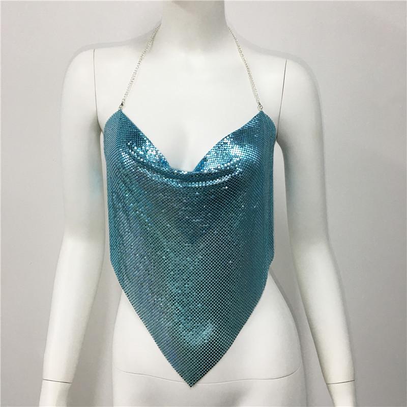 Metallic Leopard Print Crop Top With Sequins For Streetwear Women Fall Edition
