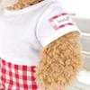 Cushu Cush Duffy and ShellieMay Costume, Made In Japan, Plush Toy Accessories, Red Gingham Check, Cute Dress-Up Outfit, White T-Shirt, Romper, Bow