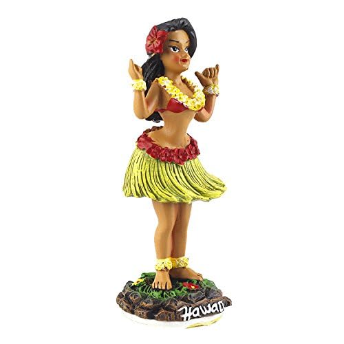 Dashboard Hula Doll Mini Hawaiian miscellaneous goods Souvenir Hula Girl American miscellaneous goods American miscellaneous goods "Shaka Girl" #40851