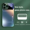 Gradient Aurora Lys Blå Grøn Til Iphone 15 14 13 12 11 Pro Max XS XR 7 8 Plus 2020 2022 SE Hærdet Glas Telefon Cover