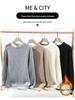 Men's Velvet Thick Knit Sweater - Autumn/Winter Round Neck Trendy Warmwear for Teen Students