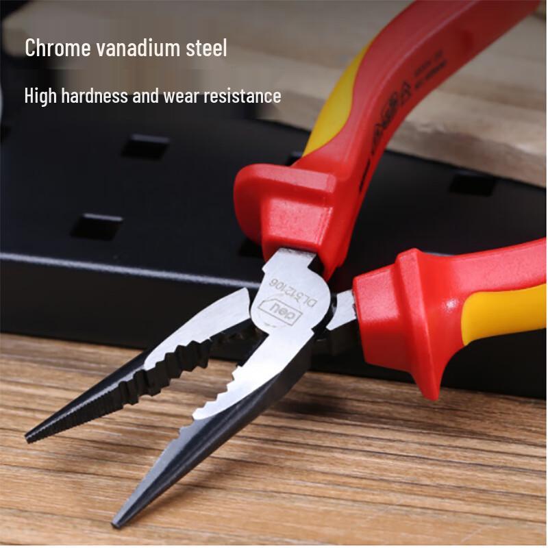 Deli 8-inch Insulated Long Nose Pliers DL512108