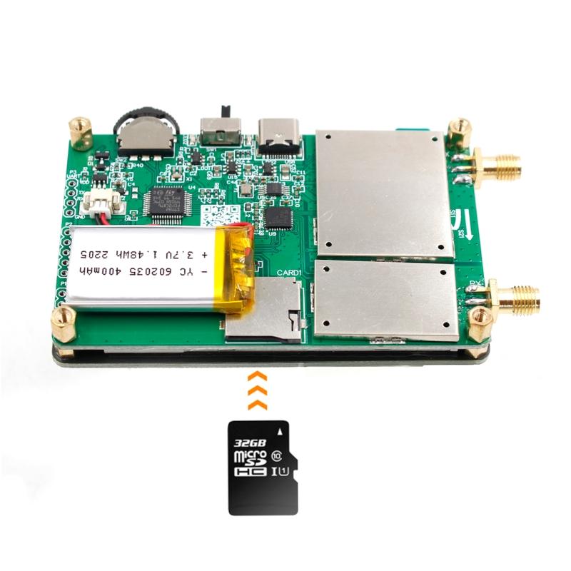 HW3.6 10KHz-1.5Ghz Network Analyzer Kit SD Card Slot Supprt 32G Digital Tester Measuring S Parameter,Smith Chart,