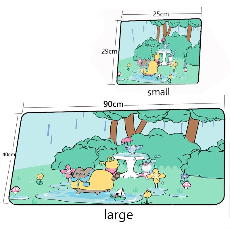 Kawaii Cartoon Kitty Cat Drop Shipping Mouse Pad Gamer Large Mechanical Keyboard Mousepads Gaming Accessoroes Laptop Desk Mat 800X300x2mm