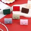 Soft Velvet Jewelry Pouch Mini Portable Ring Bag Jewelry Case With Snap Button For Earrings Wedding Party Travel Gift Packaging