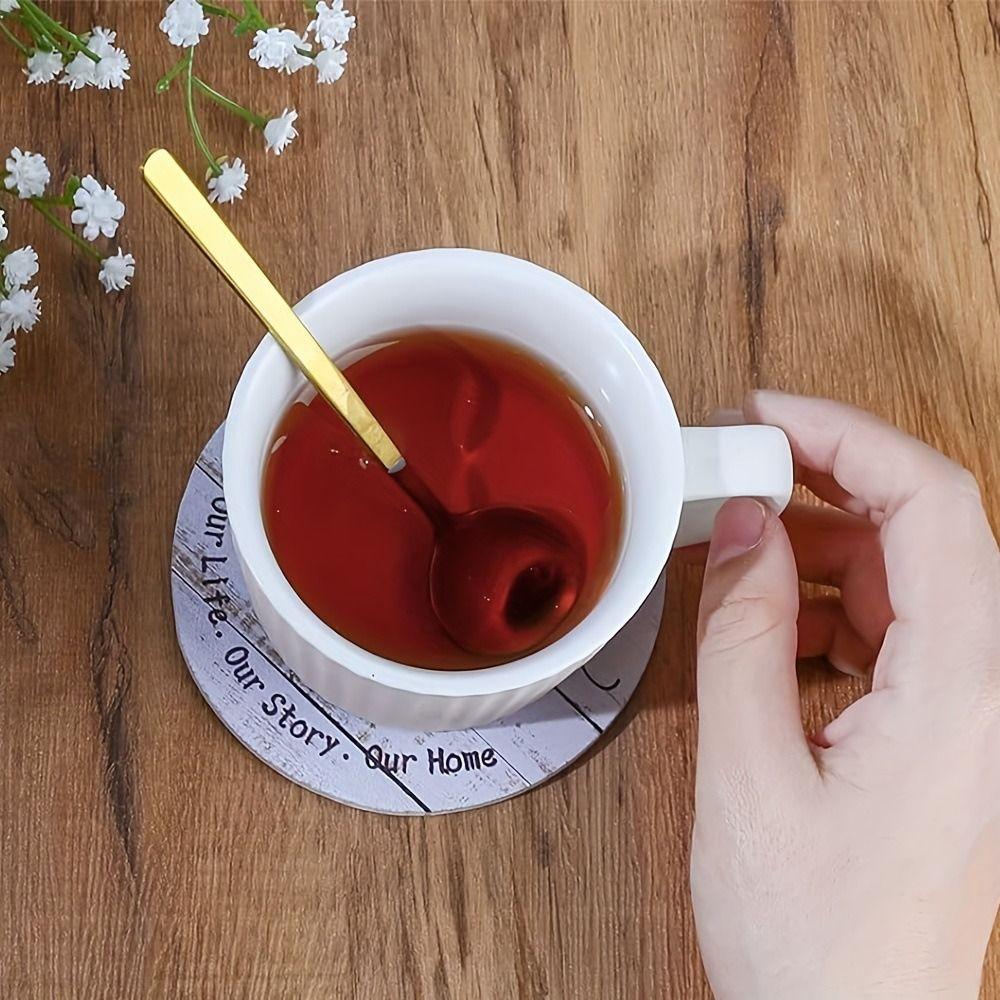 6Pcs Anti Scald Cup Holder Acrylic Kitchen Tableware Creative Insulated Coasters  Decor Accessories