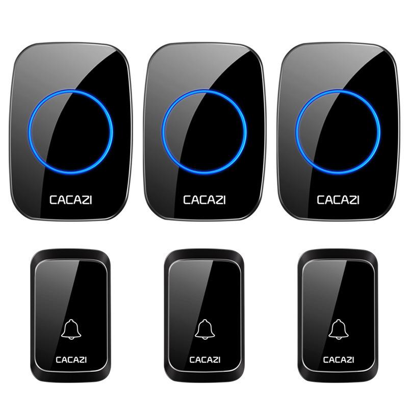 Smart Wireless Waterproof Battery-Operated Doorbell - No Plug Needed