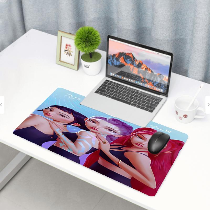 Podložka pod myš s potiskem KPop lovců démonů, protiskluzová podložka na plochu pro klávesnici, pro PC, notebook, hraní her, práci, denní použití, skvělý festivalový překvapivý dárek