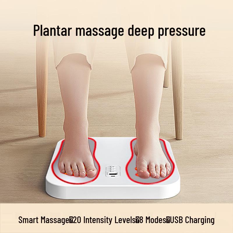 Smart EMS Foot Massager Pad: USB Rechargeable Foot Spa Mat for Relaxation and Sole Therapy