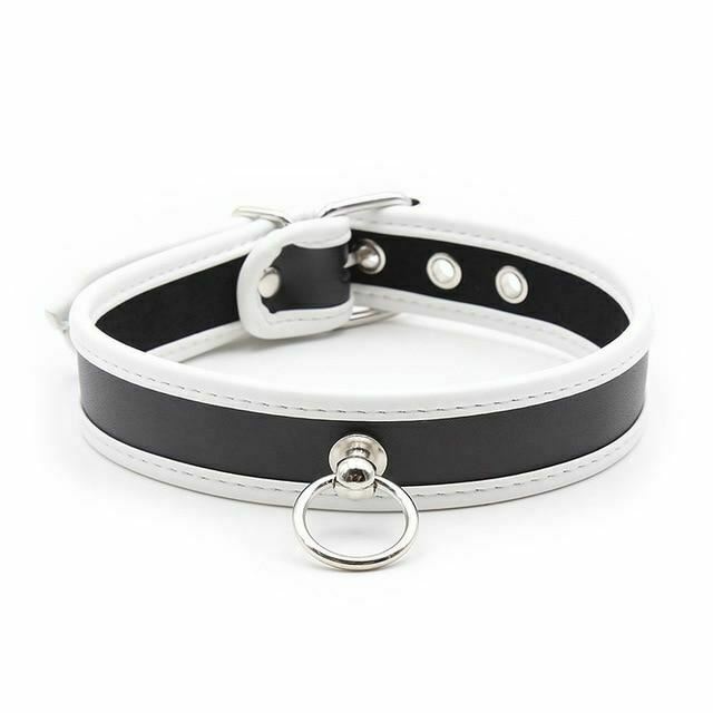 Soft Padded Collar  Pu Leather Slave Role Play Fetish Restraints  Collars & Leashes