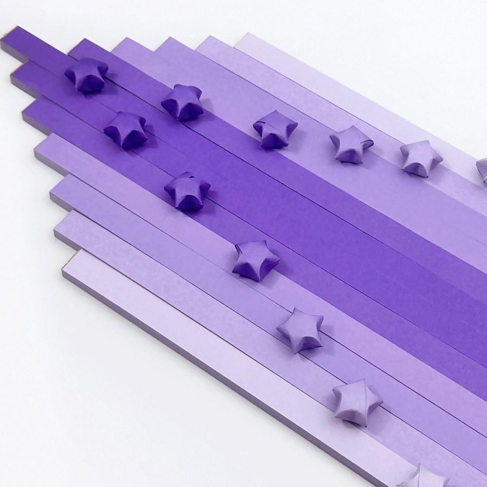 600 Sheets Gradient Color Star Folding Paper Strips Lucky Star Paper Strips  DIY Handmade Crafts