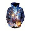 Autumn Winter Christmas Series 3D Digital Printed Men's Women's Loose Fitting Pullover Hoodies Fashionable Cartoon Long Sleeved Hoodies