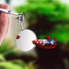 Skalierbarer Edelstahl Aquarium Betta Spiegel Fischbecken Runder Quadratischer Spiegel Für Fische Betta Flowerhorn Buntbarsch Training 3cm 5cm